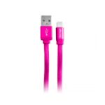 Cable Vorago CAB-119 Rosa USB-APPLE, Lightning, 1 Metro