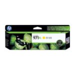Tinta HP OfficeJet color Amarilla 971XL.