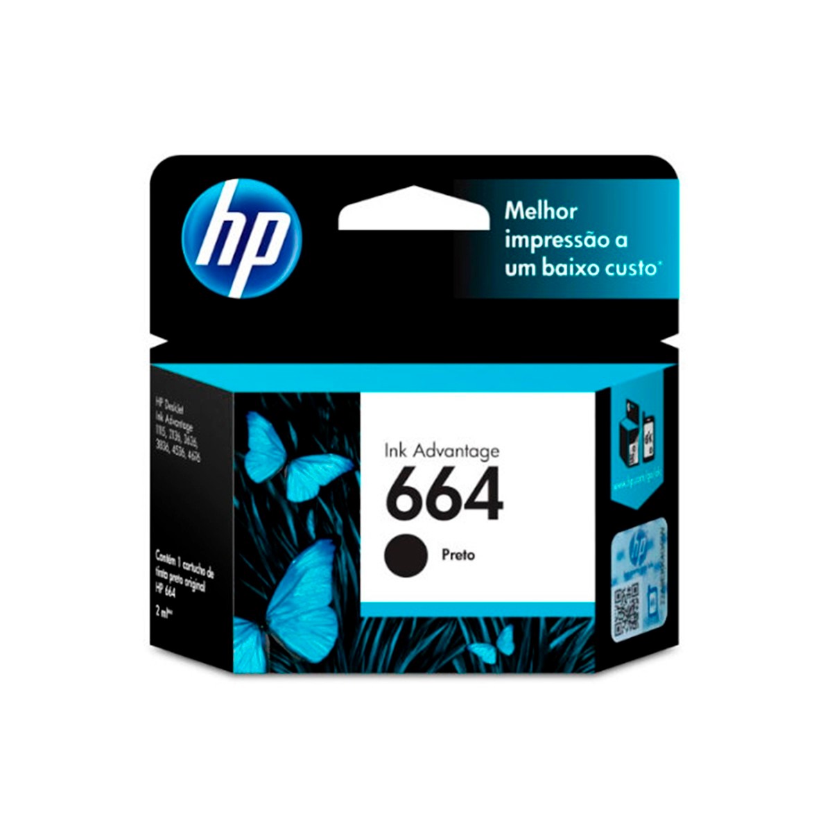 Cartucho de tinta HP 664 color Negro