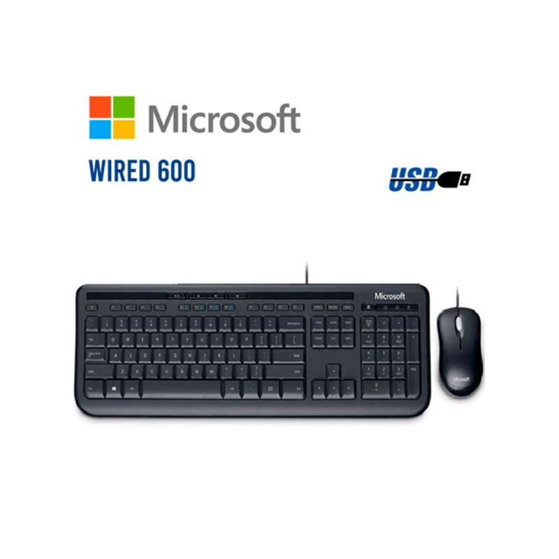 Teclado y Mouse Microsoft Wired 600 APB-00004