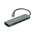 Hub Nextep NE-446 USB-C 6 en 1